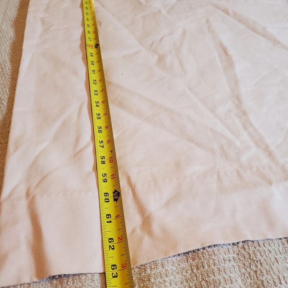 Pottery Barn Kids Light Pink Blackout Curtain Panel Cotton 44x63 Rod Pocket